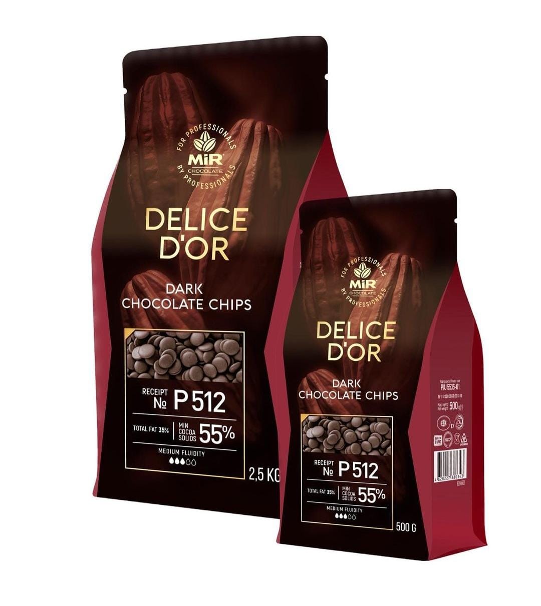 Delice D`or bitter sokolad   (qepik formasinda) 2.5 kq